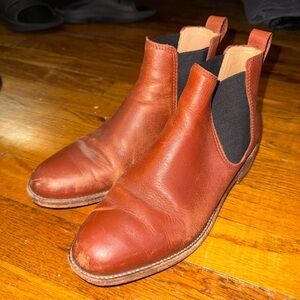 Madewell Brown Leather Chelsea Boots